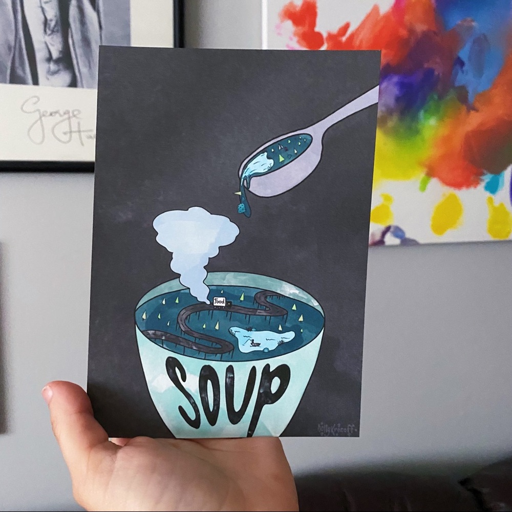 ”Soup?” Art Print